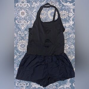 Black Sleeveless Romper